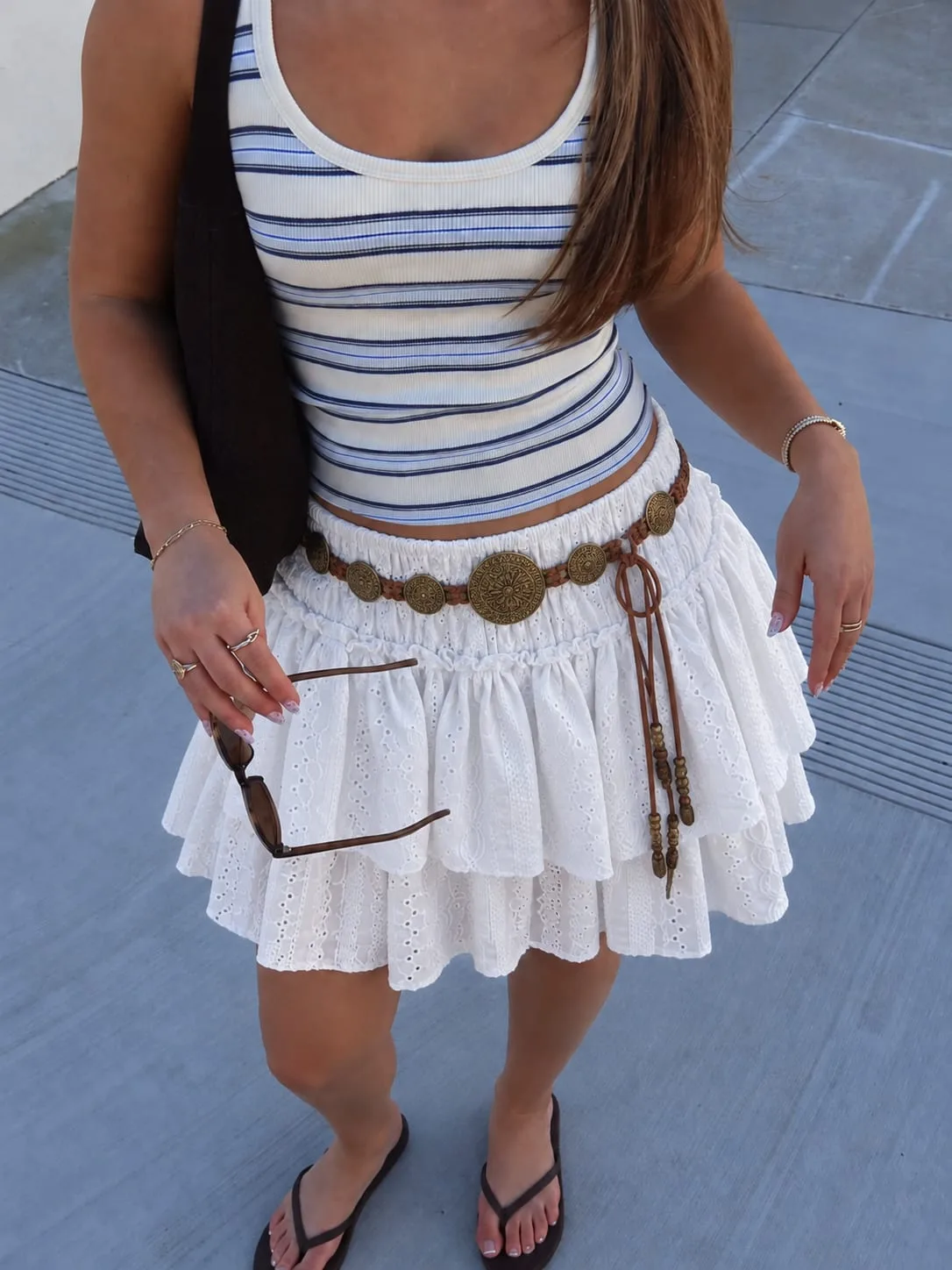 Pollera Short Frunce Volados (brodery)